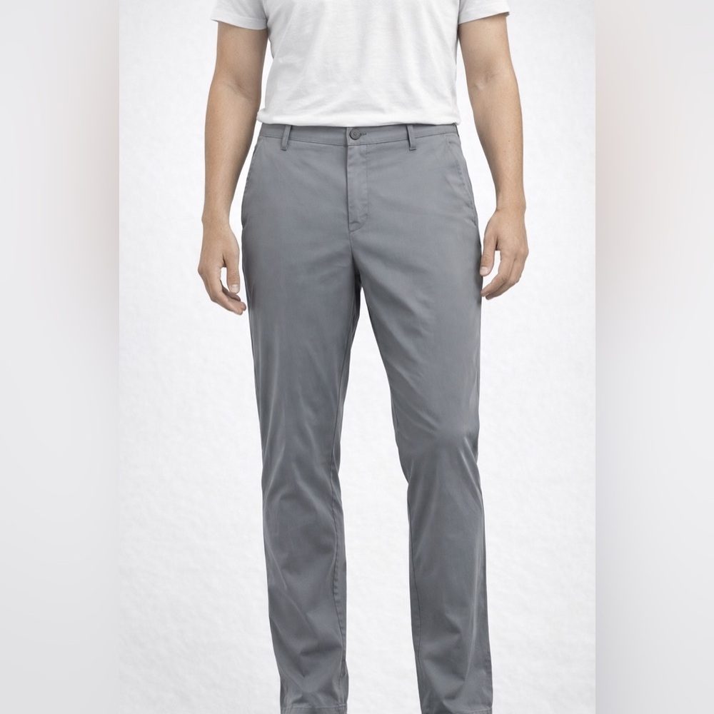 Rhone Pants Mens 32x32 Commuter Gray Performance Stretch Slim - FLAWED